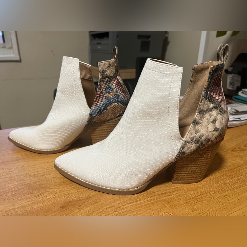 White booties